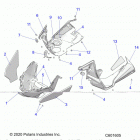 850 MATRYX SWITCHBACK ASSAULT 146/INTL (S21TLC8RS/8RE) Body, nosepan asm.  /  fenders - s21tlc8rs  /  8re...
