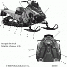 850 AXYS PRO-RMK 174 Body, decal, black side panel  w  /  red accent - ...