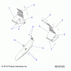 850 RUSH PRO S SC SELECT (S20DCH8RS) Chassis, clutch guard and footrests - s20dch8rs al...
