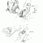 550 LXT ES Engine, air inlet and outlet ducts - s20ced5bsl  /...