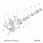 850 AXYS SWITCHBACK ASSAULT 144 ALL OPTIONS (S21EEC8RS) Engine, water pump - s21tdv8rs  /  8re all options...