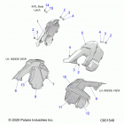 850 AXYS PRO-RMK 155/155 3 Body, side panels - s21efk8r  /  efm8r all options...