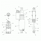 850 AXYS SWITCHBACK ASSAULT 144 ALL OPTIONS (S21EEC8RS) Suspension, shock, front track (black) - s21eec8rs...