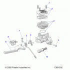 650 MATRYX INDY XC 137/INTL (S21TDP6RS/6RE) Brakes, master cylinder asm. - s21tdp6rs  /  6re (...
