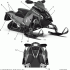 850 MATRYX INDY VR1 129/INTL (S21TKV8RS/8RE) Body, decal, turbo silver side panel w  /  blue ac...