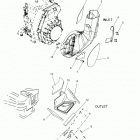550 INDY EVO/ES (S20CBU5BSA/BSL) Engine, air inlet and outlet ducts - s20cbu5bsa  /...
