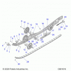 850 MATRYX SWITCHBACK ASSAULT 146/INTL (S21TLC8RS/8RE) Suspension, rail beam lh  /  rh - s21tlc8rs  /  8r...