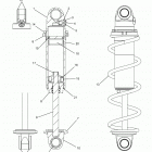850 AXYS PRO-RMK 174 Suspension, shock, front track (black coil over) -...
