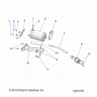 650 MATRYX SWITCHBACK ASSAULT 146/INT (S21TLC6RS/6RE) Engine, starter motor - s21tlc6rs  /  6re elect. s...