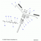 850 MATRYX SWITCHBACK ASSAULT 146/INTL (S21TLC8RS/8RE) Steering, upper and handlebar asm. - s21tlc8rs  / ...