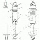 850 AXYS PRO-RMK 174 Suspension, shock, front track (clear coil over) -...