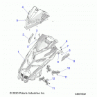 850 MATRYX SWITCHBACK ASSAULT 146/INTL (S21TLC8RS/8RE) Body, hood asm. - s21tlc8rs  /  8re all options (c...