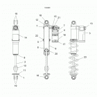 650 MATRYX INDY XC 129/INTL (S21TKP6RS/6RE) Suspension, shock, ifs (7045460) - s21tkp6rs  /  6...