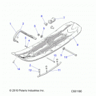 550 INDY ADVENTURE 155 ES (S20CFE5BSL) Steering, ski asm. - s20cfe5bsl (c601186)