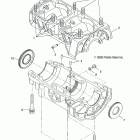 550 LXT ES Engine, crankcase - s20ced5bsl  /  bsu (4997239723...