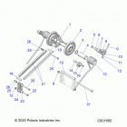 850 AXYS INDY XC 129 ALL OPTIONS (S21EKP8RS) Suspension, torque arm, rear - s21ekp8rs all optio...