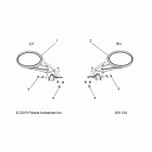 550 LXT ES Body, mirrors - s20ced5bsl  /  bsu (601124)