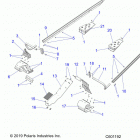 550 INDY ADVENTURE 155 ES (S20CFE5BSL) Chassis, clutch guard and footrests - s20cfe5bsl (...