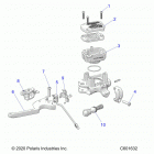850 MATRYX SWITCHBACK ASSAULT 146/INTL (S21TLC8RS/8RE) Brakes, master cylinder asm. - s21tlc8rs  /  8re a...