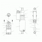 800 RUSH PRO-S SC SELECT Suspension, shock, front track (black) - s20dch8ps...