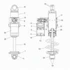 850 RMK KHAOS 155/INTL  (S21EFT8R/EFN8R) Suspension, shock, front track - s21eft8r  /  efn8...
