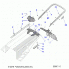 600 INDY 129 XCR SC SELECT Body, bumper, rear, snowflap and taillight cover -...