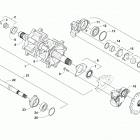 M 8000 MOUNTAIN CAT 162 BLACK [S2019M8HDEUSB] Drive train shafts and brake assemblies [107048]