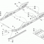 ZR 3000 129 GREEN [S2019ZRTLXUSG] Slide rail and track assembly [107505]