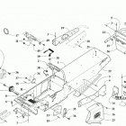 ZR 120 BLACK [S2019ZRAAAUSB] Chassis, footrest, and rear bumper assembly [10590...