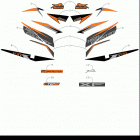 XF 6000 HIGH COUNTRY ES 141 ORANGE [S2019X6DHIUSO] Decals [107402]