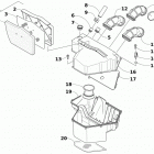 PANTERA 7000 XT LTD BLACK [S2019PTUWLUSB] Air intake assembly [106790]