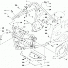 PANTERA 7000 XT LTD BLACK [S2019PTUWLUSB] Front frame and steering support assembly [106157]
