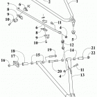 ZR 9000 LTD 137 iACT GREEN [S2019ZXXQSUSG] A-arm and sway bar assembly [105163]
