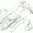 M 6000 ALPHA ONE ES 154 BLACK [S2019M6DA1USB] Tunnel and snowflap assembly [107276]