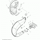 800 RUSH PRO-S SC SELECT Engine, exhaust - s20dch8ps all options (49snowexh...