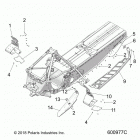 850 INDY 129 XCR SC SELECT (S20EKL8RS) Chassis, clutch guard  /  footrests  /  running bo...