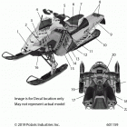 800 INDY XC 129 SC SELECT Body, decal, black side panel w  /  blu accent - s...