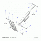 850 INDY 129 XCR SC SELECT (S20EKL8RS) Suspension, shock mounting, rear susp. - s20ekl8rs...