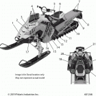 800 AXYS PRO RMK 174 3 Body, decal, snow check, black side panel w  /  bl...