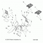 800 TITAN SP/ADVENTURE/XC ALL OPTIONS Chassis, clutch guard and footrests - s20fjb8  /  ...