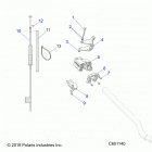 600 INDY 121 ES (S20CBA6GSL) Engine, throttle control asm. - s20cba6gsl (c60114...