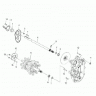 600 RACER/INTL Drive train, jackshaft and driveshaft - s20mdx6jsa...