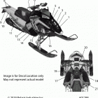 800 AXYS SKS 155 SC SELECT ALL OPTIONS (S20EFS8PS) Body, decal, snow check, midnight blue side panel ...