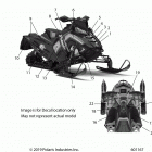 800 INDY XC 129 SC SELECT Body, decal, midnight blue side panel, 40th anniv ...