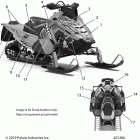 800 AXYS SKS 155 SC SELECT ALL OPTIONS (S20EFS8PS) Body, decal, snow check, black side panel w  /  bl...