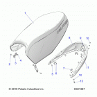 600 RACER/INTL Body, seat asm. - s20mdx6jsa  /  6jea (c601387)