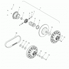 600 RACER/INTL Drive train, clutch, secondary - s20mdx6jsa  /  6j...