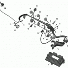 001 - GTI 90 01- rotax - engine harness and electronic module -...
