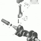 001 - GTI 90 01- rotax - crankshaft and pistons   /   built oct...