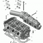 001 - GTI 90 01- rotax - cylinder head and exhaust manifold   /...